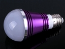 E27 5x1W White LED Energy-saving Lamp-Purple